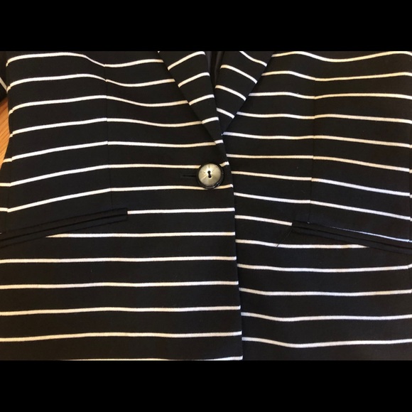 Kasper Single Button Striped Blazer - Picture 2 of 4